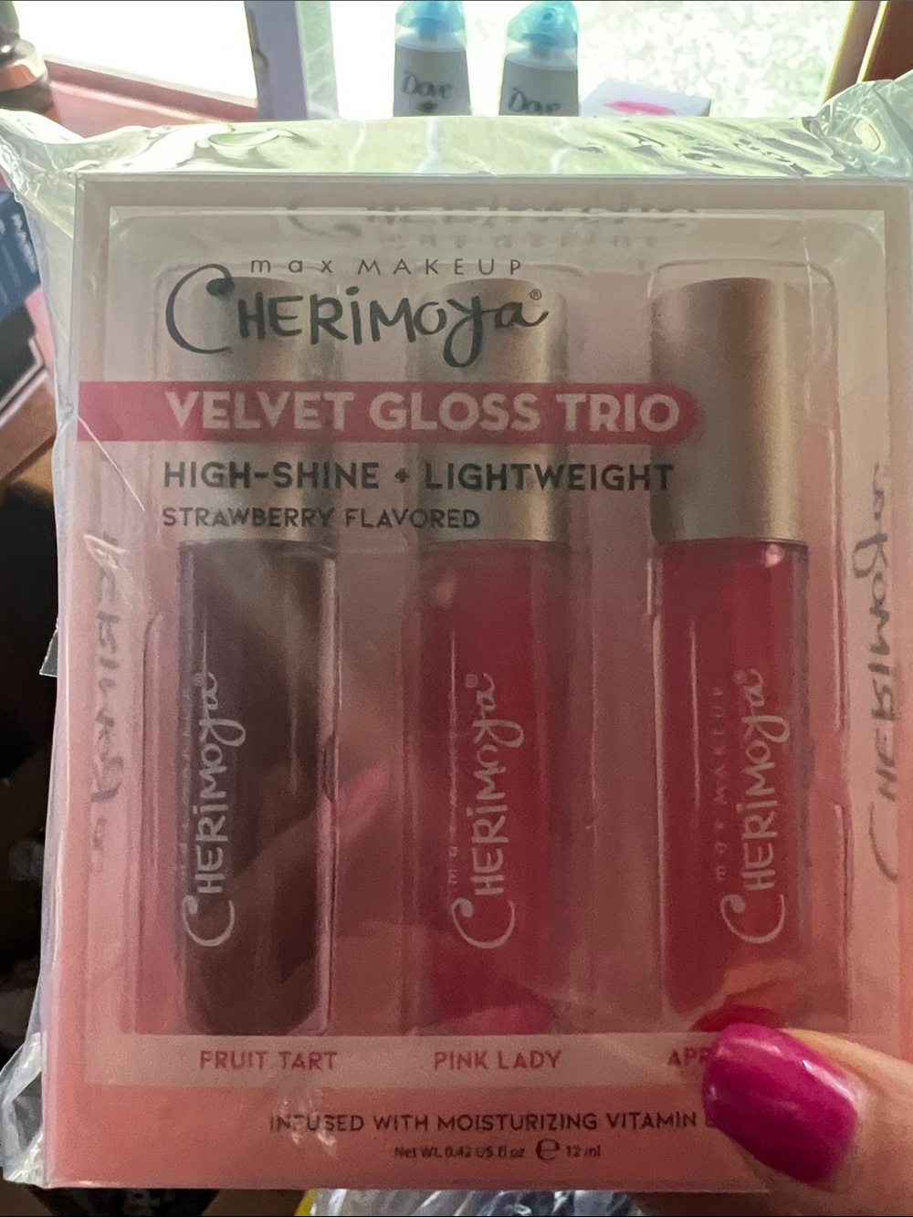 Velvet Gloss Trio - Pink/Red Set